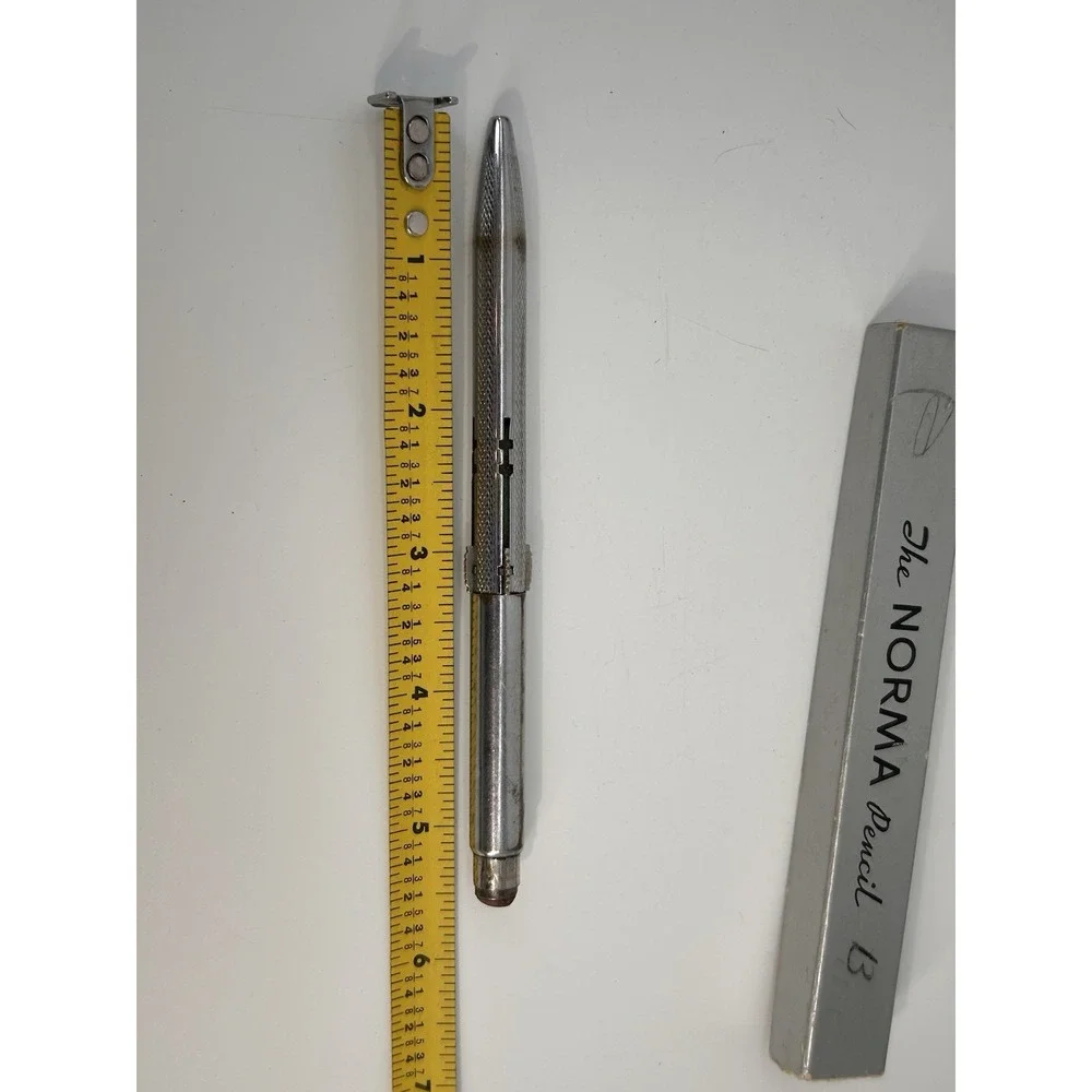 Vintage Norma Mechanical Pencil #104 Chrome Multi 4 Color with Box Instructions